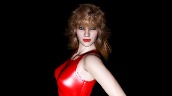 Обои картинки фото maria syl, 3д графика, people , люди, девушка, взгляд, фон