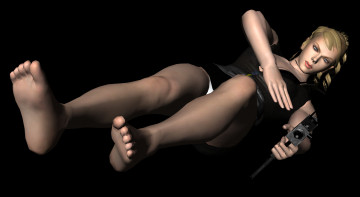 Картинка 3д+графика фантазия+ fantasy оружие фон взгляд девушка