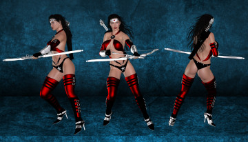 Картинка 3д+графика фантазия+ fantasy взгляд девушки супермены фон