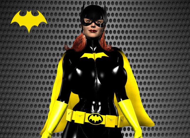 Обои картинки фото 3д графика, фантазия , fantasy, девушка, супермен, фон, взгляд