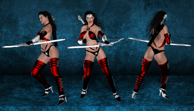 Обои картинки фото 3д графика, фантазия , fantasy, взгляд, девушки, супермены, фон