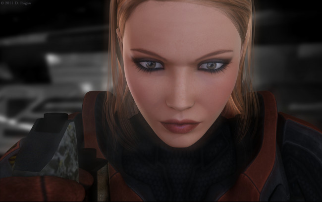 Обои картинки фото 3д графика, портрет , portraits, фон, взгляд, девушка