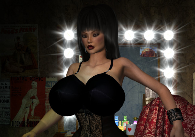 Обои картинки фото 3д графика, люди , people, девушка, взгляд, фон