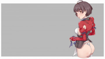 Картинка аниме koutetsujou+no+kabaneri девушка взгляд фон