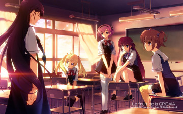 Картинка аниме grisaia+no+kajitsu фон взгляд девушки