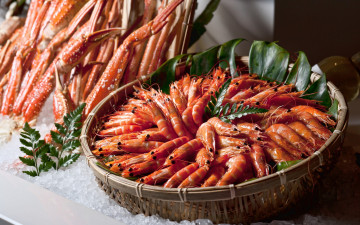 Картинка еда рыба +морепродукты +суши +роллы креветки крабы морепродукты