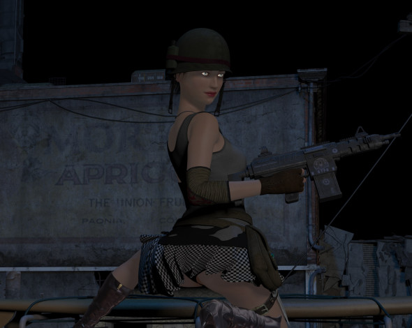 Обои картинки фото 3д графика, фантазия , fantasy, девушка, взгляд, фон