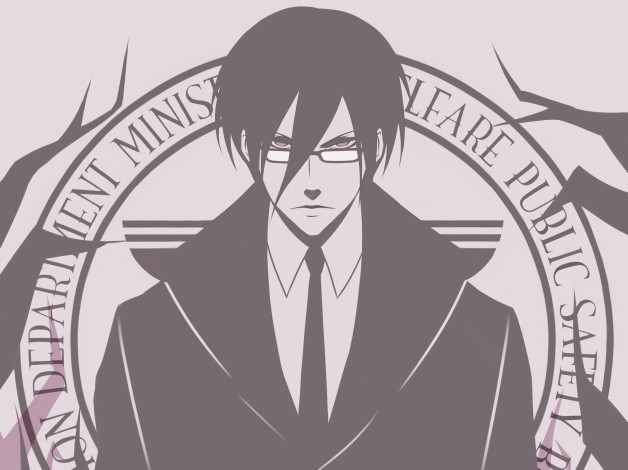 Обои картинки фото аниме, psycho-pass, парень, взгляд