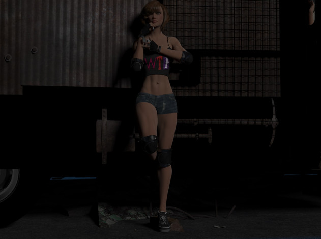 Обои картинки фото 3д графика, фантазия , fantasy, девушка, взгляд, фон