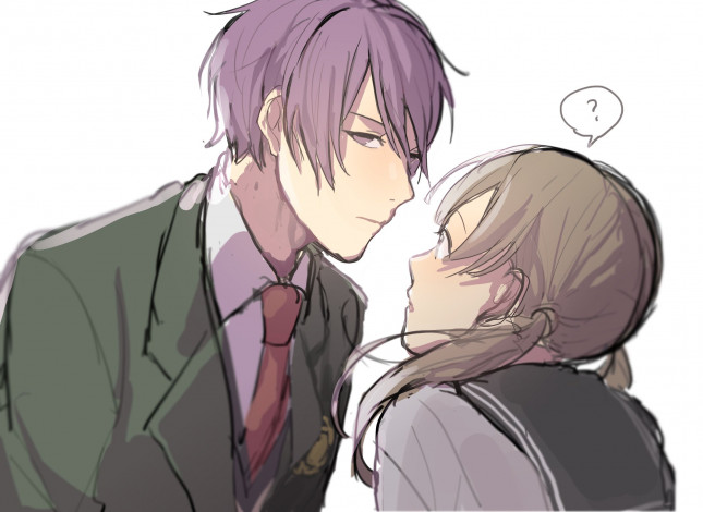 Обои картинки фото аниме, prince of stride, парень, девушка, принц, страйда