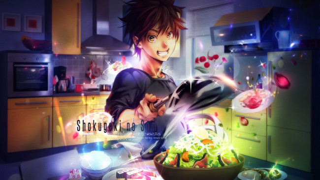 Обои картинки фото аниме, shokugeki no soma, юкихира, сома
