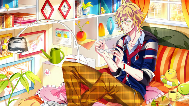 Обои картинки фото аниме, uta no prince-sama, парень