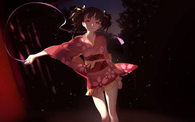 Обои картинки фото koutetsujou no kabaneri, аниме, фон, взгляд, девушка