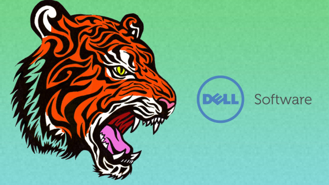 Обои картинки фото компьютеры, dell, фон, логотип