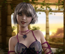 Картинка 3д+графика люди+ people взгляд фон девушка