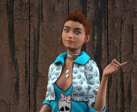 Картинка 3д+графика люди+ people взгляд девушка фон