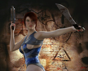 Картинка 3д+графика фантазия+ fantasy взгляд девушка фон