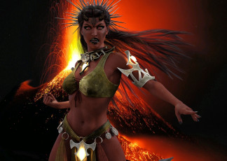 Картинка 3д+графика фантазия+ fantasy фон взгляд девушка