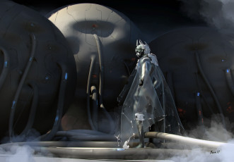 Картинка фэнтези роботы +киборги +механизмы андроид робот trimurti