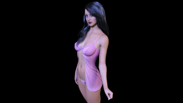 Картинка 3д+графика люди+ people фон взгляд девушка