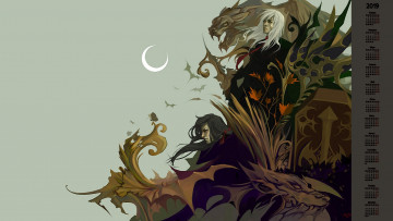 Картинка календари фэнтези человек взгляд