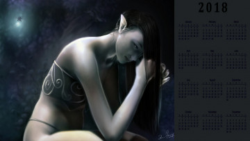 Картинка календари фэнтези девушка