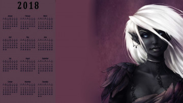 Картинка календари фэнтези украшение лицо взгляд девушка