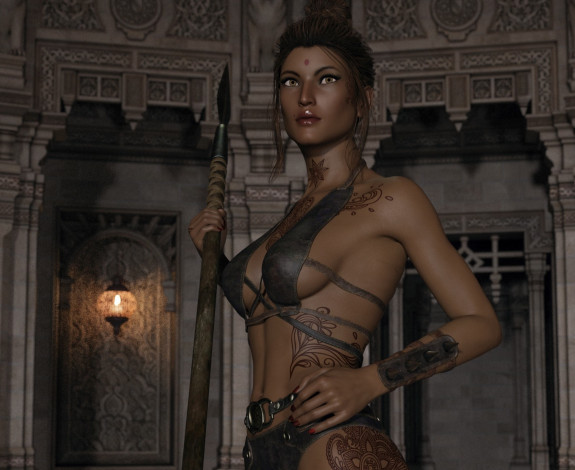 Обои картинки фото 3д графика, люди , people, девушка, взгляд, фон