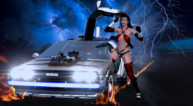 Обои картинки фото 3д графика, фантазия , fantasy, фон, взгляд, девушка