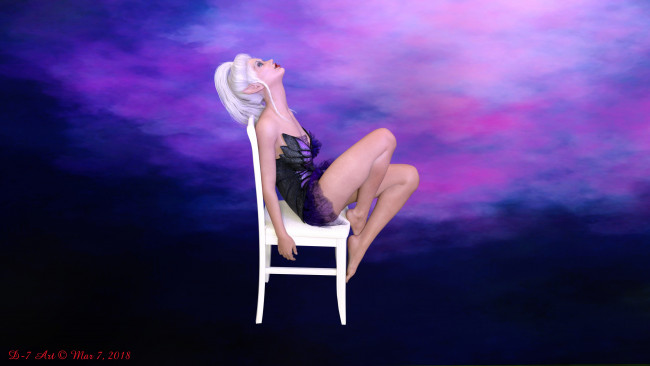 Обои картинки фото 3д графика, эльфы , elves, девушка, взгляд, фон