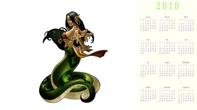 Обои картинки фото календари, фэнтези, существо