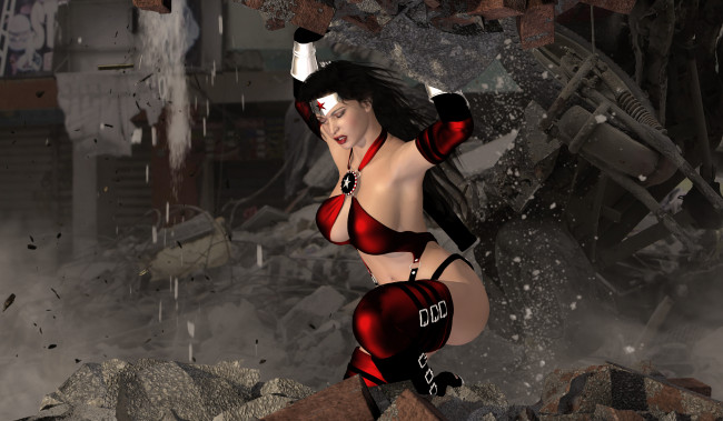 Обои картинки фото 3д графика, фантазия , fantasy, фон, взгляд, девушка