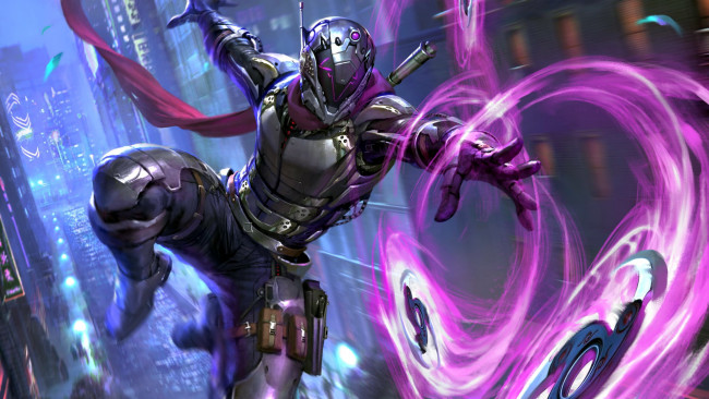 Обои картинки фото видео игры, mythgard, персонаж, броня, магия, город