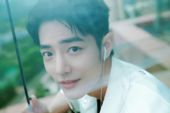 Картинка мужчины xiao+zhan актер лицо стекло