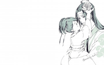 Картинка аниме mo+dao+zu+shi лань ванцзы сычжуй цветок