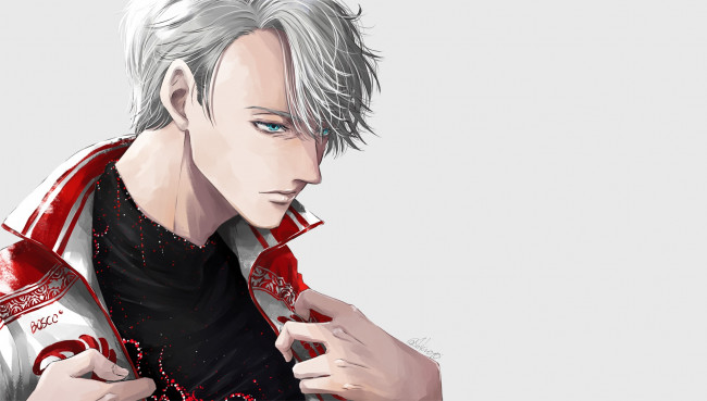 Обои картинки фото аниме, yuri on ice, юрий, на, льду