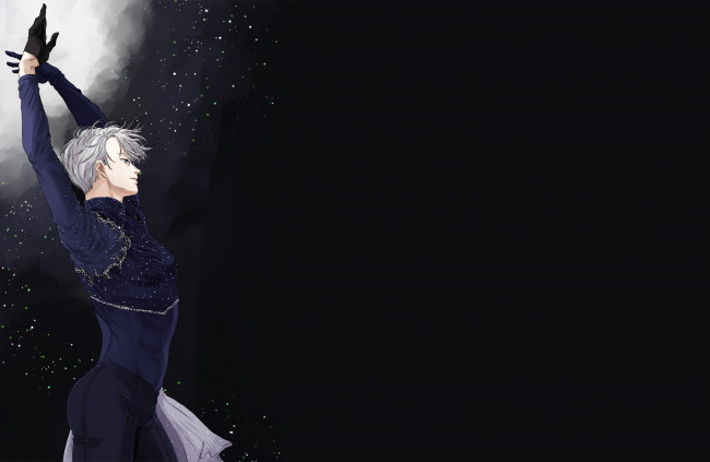 Обои картинки фото аниме, yuri on ice, юрий, на, льду