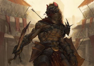 Картинка фэнтези существа гиена