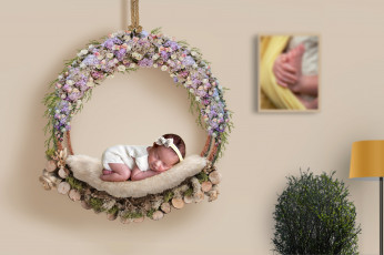 Картинка разное дети ребенок колыбель цветы куст