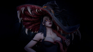 Картинка фэнтези красавицы+и+чудовища зубастая шляпа красивая девушка нейроарт нейронные сети