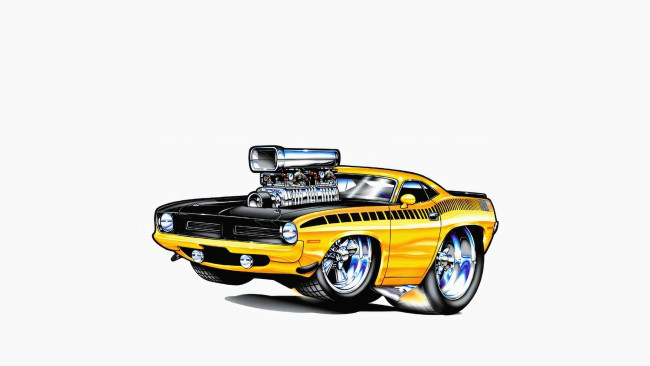 Обои картинки фото 295532, рисованное, авто, мото, автомобиль