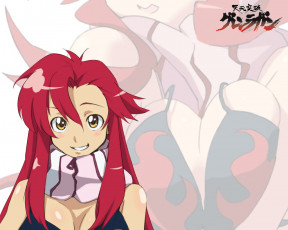 Картинка аниме tengen toppa gurren lagann yoko littner