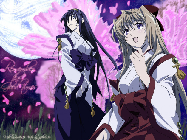 Обои картинки фото аниме, kannaduki, no, miko