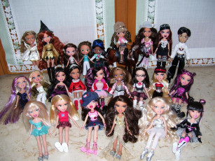 Картинка разное bratz куклы