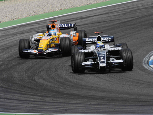 Обои картинки фото f1, hockenheim, 2008, спорт, формула