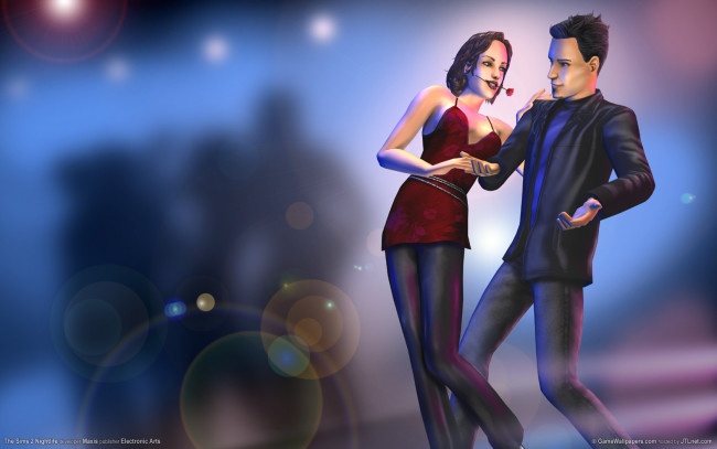 Обои картинки фото видео, игры, the, sims, nightlife