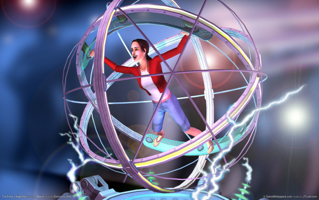 Обои картинки фото видео, игры, the, sims, nightlife