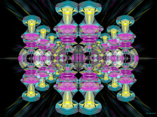 Картинка 3д графика fractal фракталы