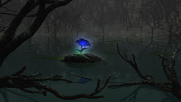 Картинка 3д графика flowers цветы