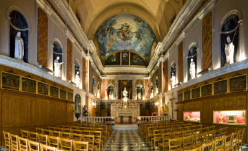 Картинка интерьер убранство роспись храма церковь